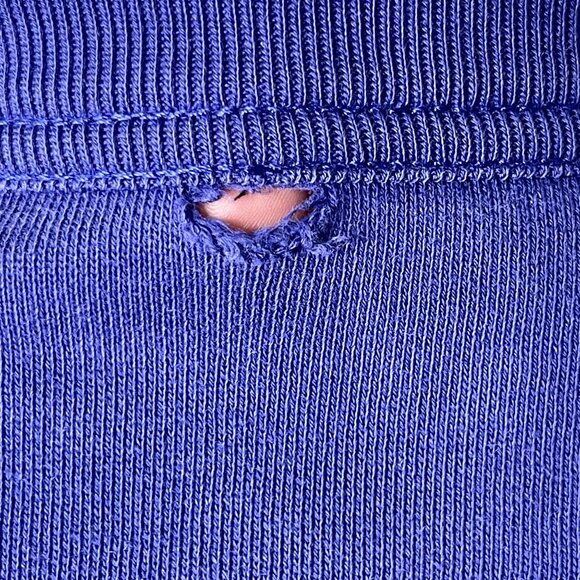 Acne Studios Women's Blue Crewneck 100% Cotton Fairview Face Sweater Size Small - Picture 11 of 11